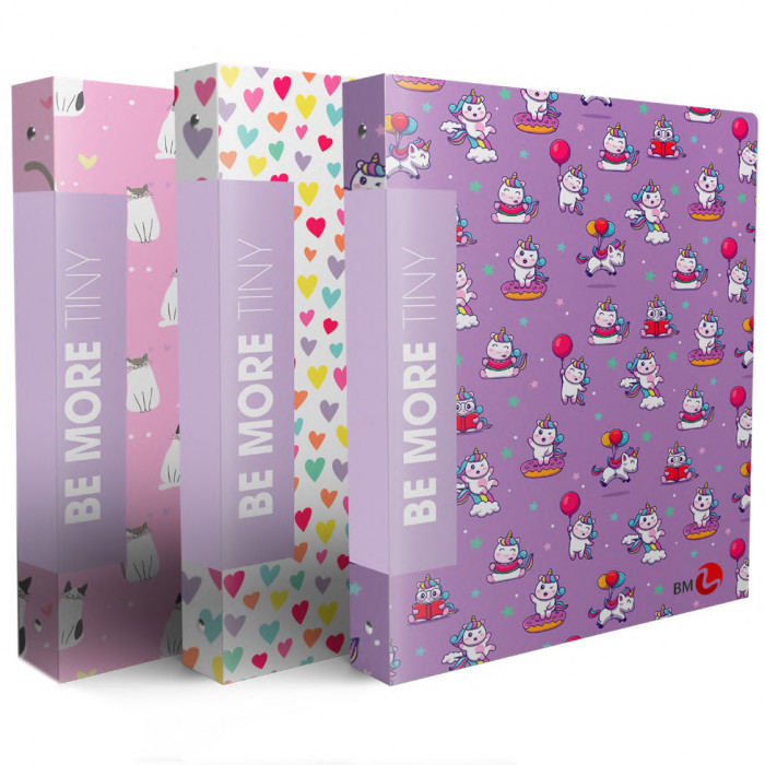 Raccoglitore A 4 Anelli Nina And Other Little Things - Modello Rain, Formato A4, Carta FSC, 25 Mm