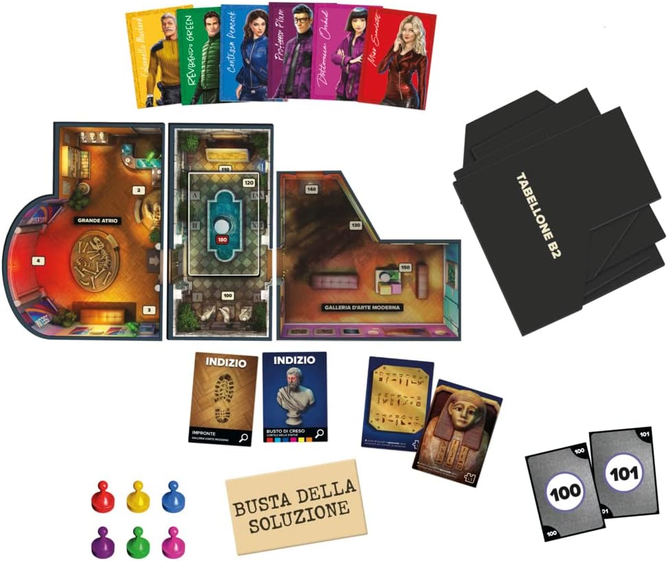 Cluedo - Gioco Da Tavolo "Robo Nel Museo" – Versione Escape Room Cooperativa Per 1-6 Giocatori (Famiglia)