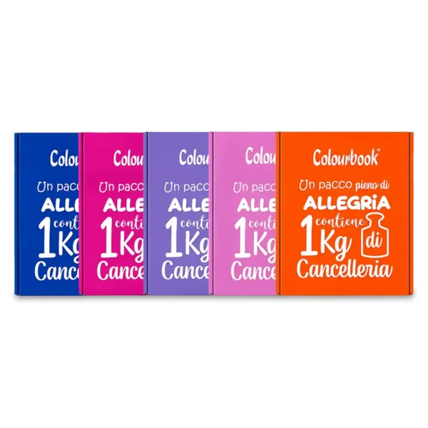 1 Kg di Cancelleria – Un pacco di allegria – Colourbook